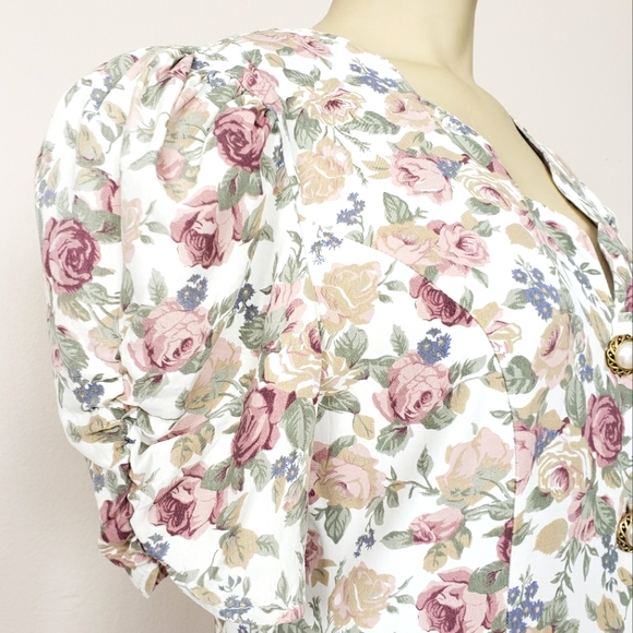 VTG Floral Button Down Dress - Picture 5 of 11